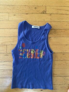 Daydreamer ribbed tank top. Says the cure. Size small